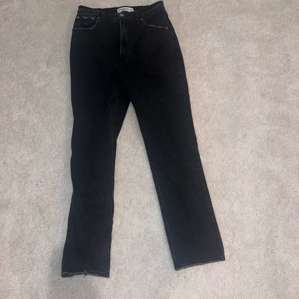 Abercrombie Ankle Straight High Rise Jean.